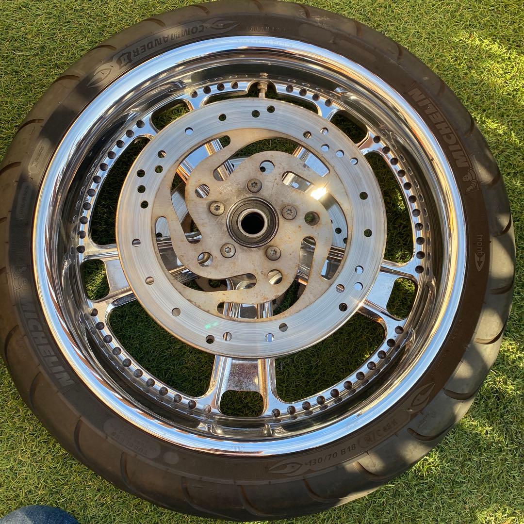 PM刻印あり　ハーレー中古タイヤホイールセット【10/22変更】