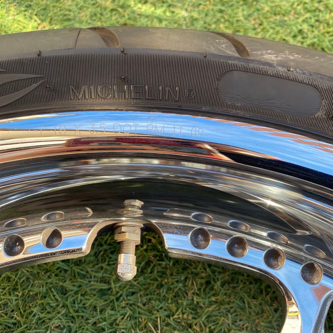 PM刻印あり　ハーレー中古タイヤホイールセット【10/22変更】