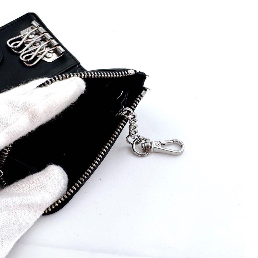 DIESEL ディーゼル　フラグメントケース　キーケース　Dロゴ　ブラック