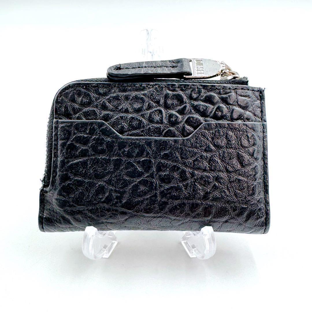 DIESEL ディーゼル　フラグメントケース　キーケース　Dロゴ　ブラック