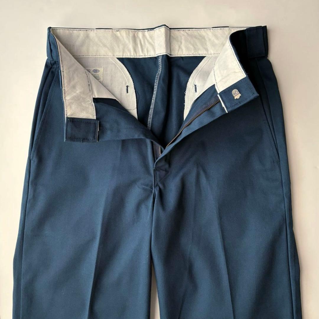 美品 80s USA製 ディッキーズ 874 ネイビー ワーク パンツ 32