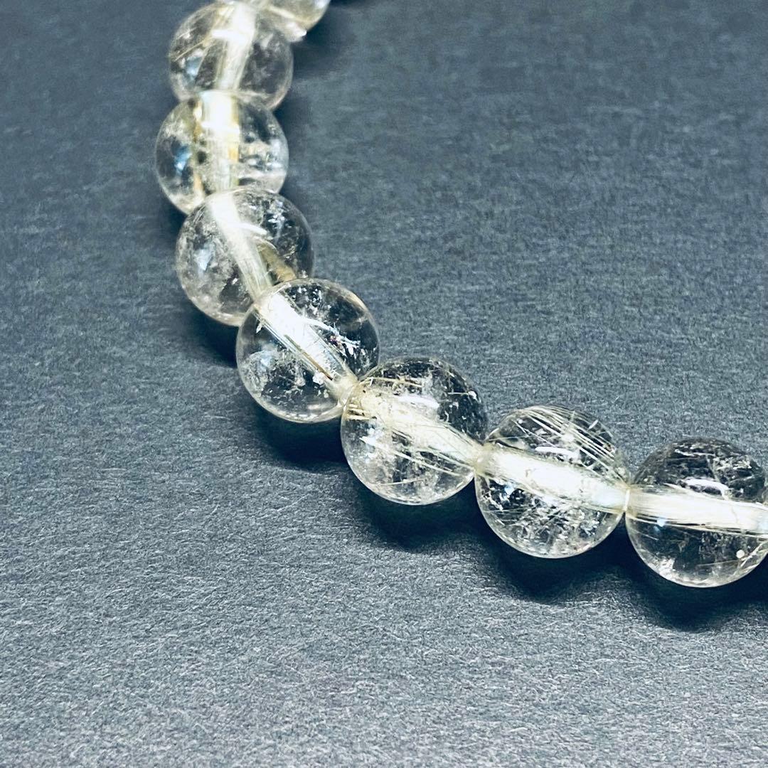 ◆皇帝龍天珠とエメラルド・エンジェルヘアールチルブレス◆