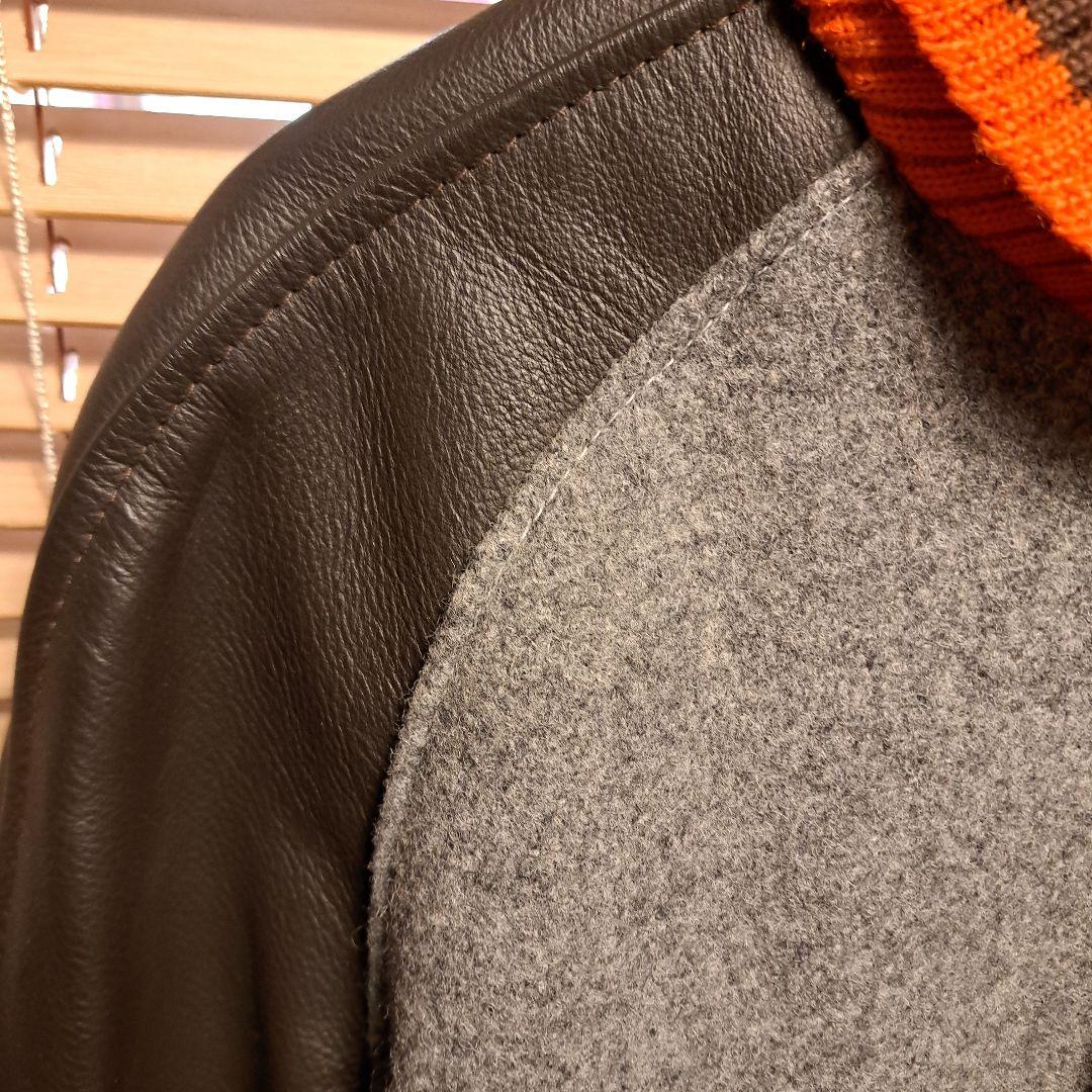 スクーカム　スタジャン　メルトン　オレンジ