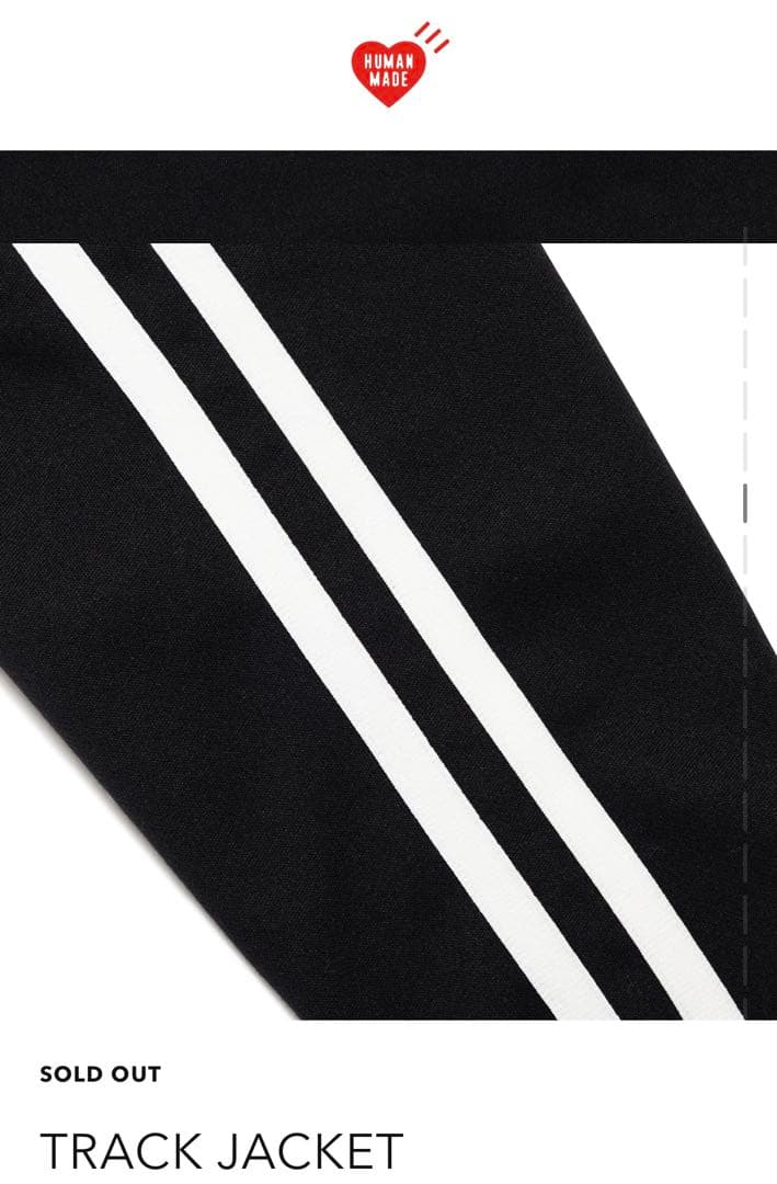 ヒューマンメイド トラックジャケット ブラック