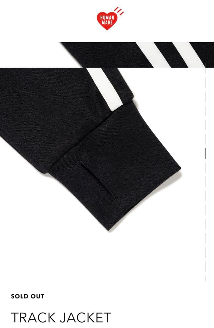 ヒューマンメイド トラックジャケット ブラック