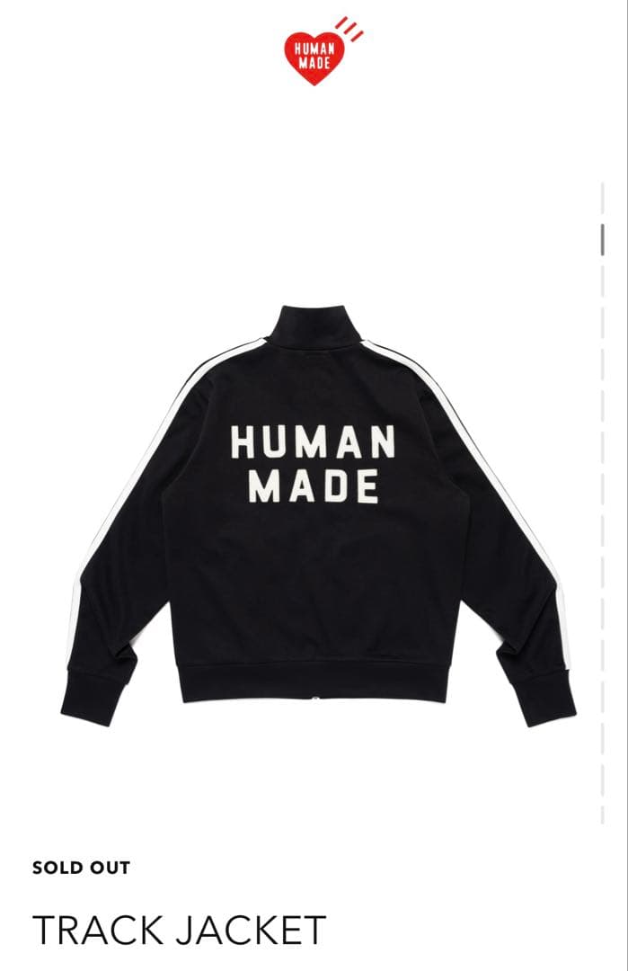 ヒューマンメイド トラックジャケット ブラック