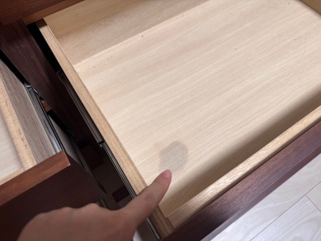 無印良品木製チェスト　ブラウン