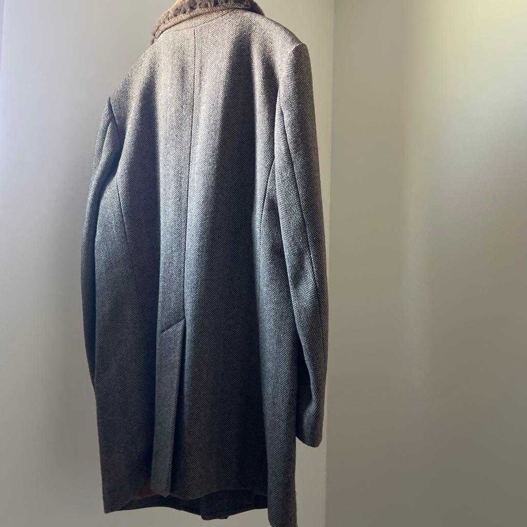 Supreme Fur Collar Tweed Coat コート 古着