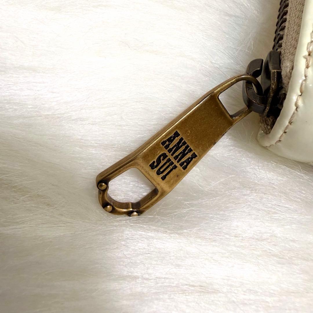 ANNA SUIアナスイ 長財布 セルパン アンティーク 白蛇 ゴールド