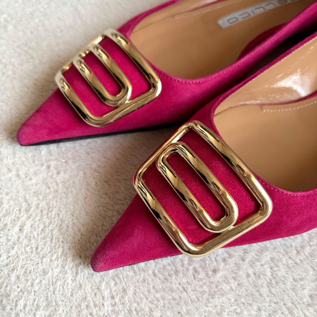 PELLICO CUORE デュエ アネッリ フラットシューズ ポインテッドトゥ