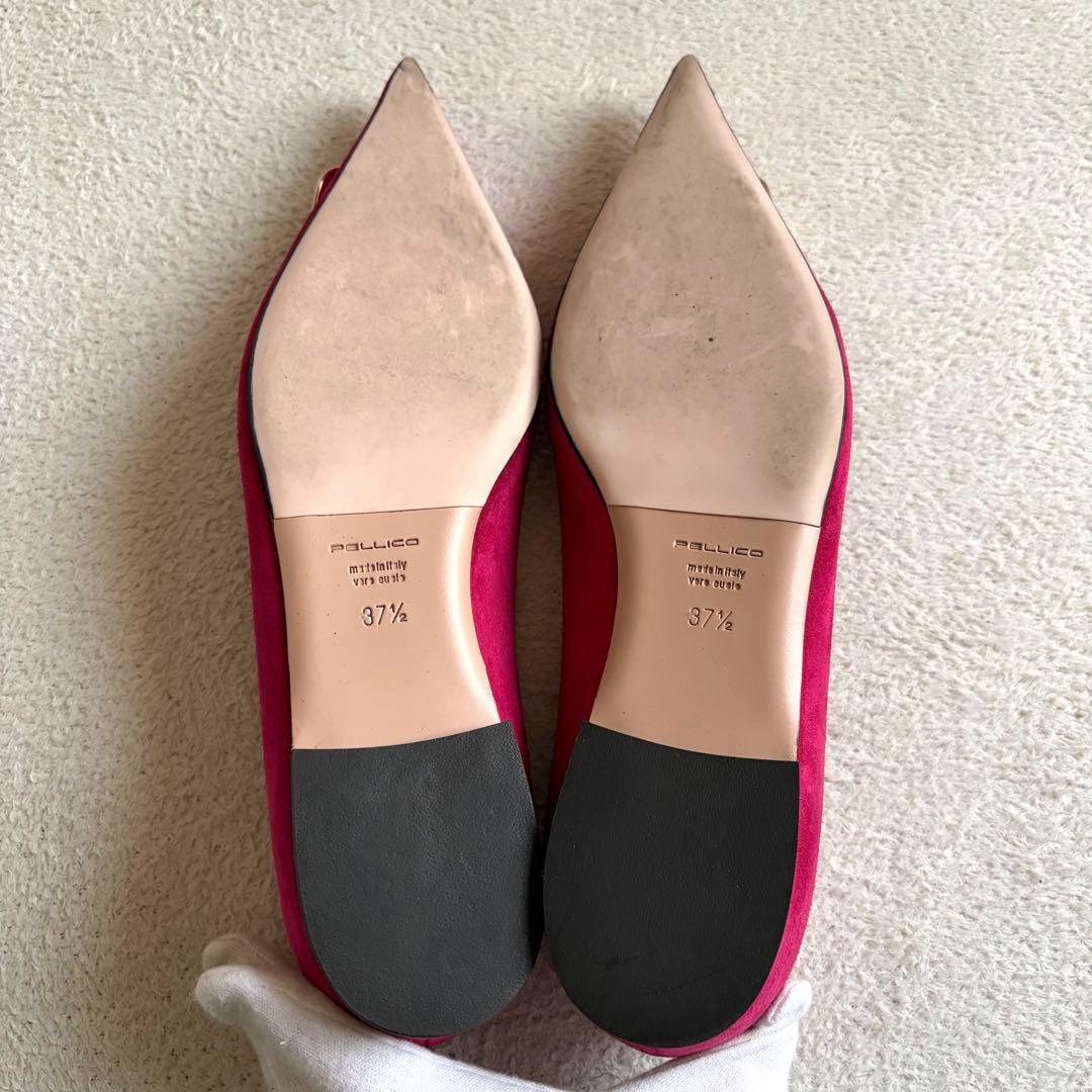 PELLICO CUORE デュエ アネッリ フラットシューズ ポインテッドトゥ