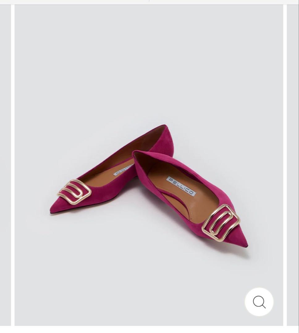 PELLICO CUORE デュエ アネッリ フラットシューズ ポインテッドトゥ