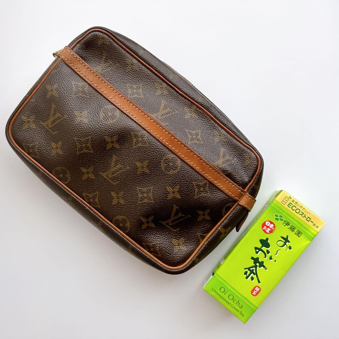 ルイヴィトン コンピエーニュ23 モノグラム セカンド クラッチバッグ ポーチ