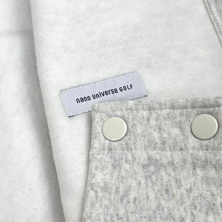 新品 ナノユニバース ゴルフ 裏起毛 スウェット ブルゾン スナップボタン XL