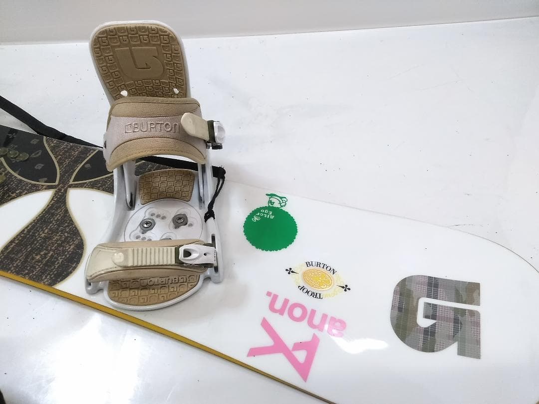 バートン TROOP 138 レディース スノーボード3点セット ビンMサイズ△