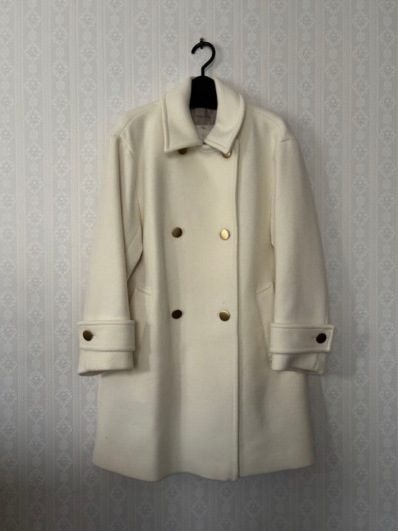 JUSGLITTY ピーコート　ホワイト