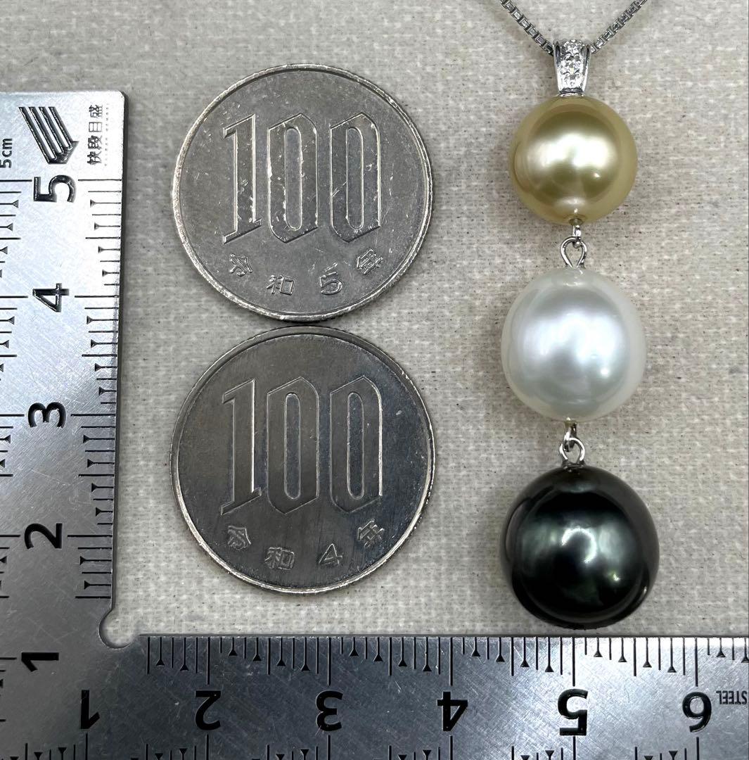 専用JA100★高級 スリーカラーパール ダイヤ K18WG ヘッド 鑑付