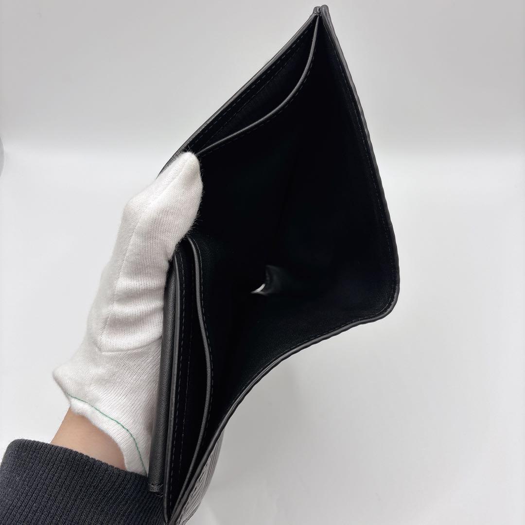 現行 LOEWE ロエベ バイフォールド ウォレット ブラック 財布