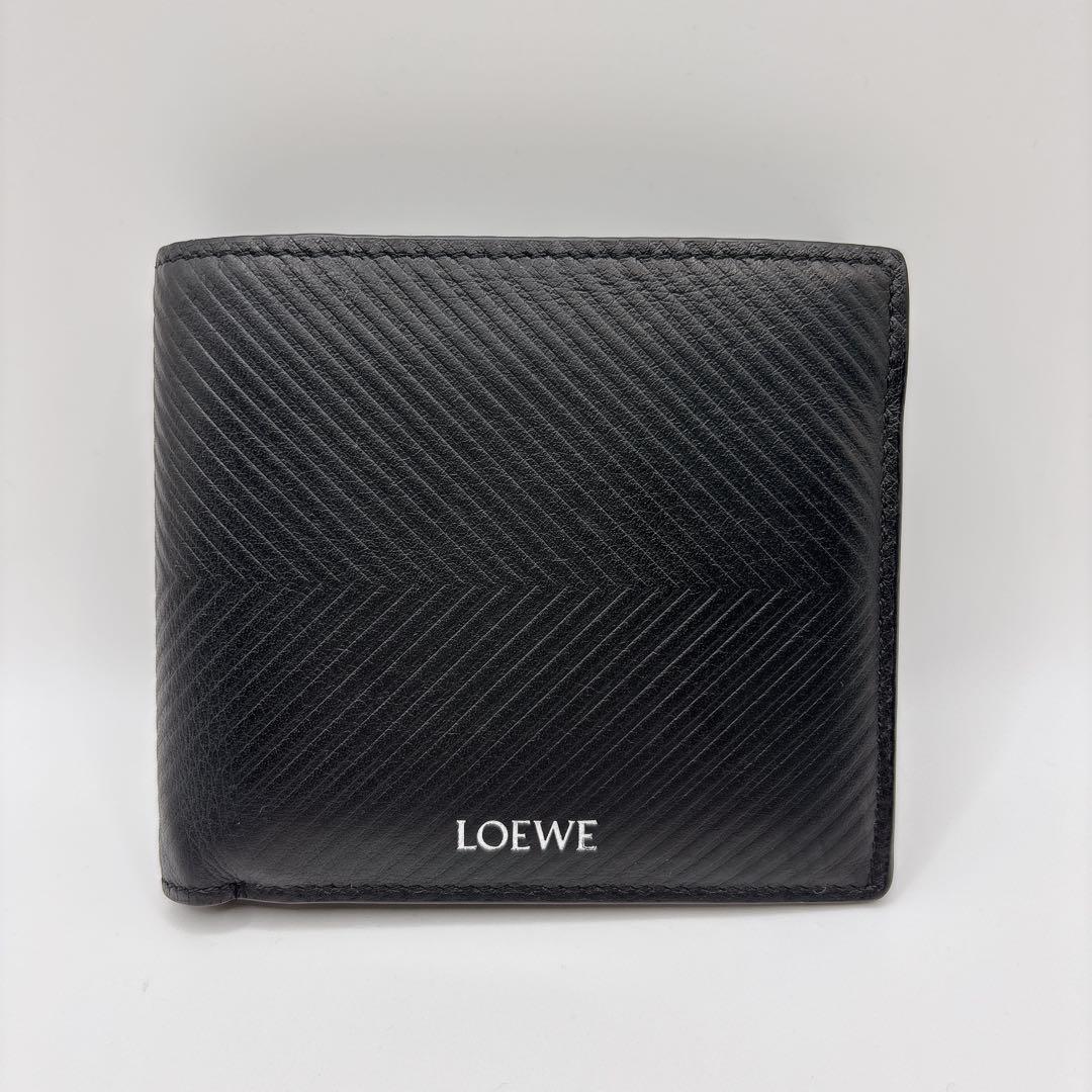 現行 LOEWE ロエベ バイフォールド ウォレット ブラック 財布