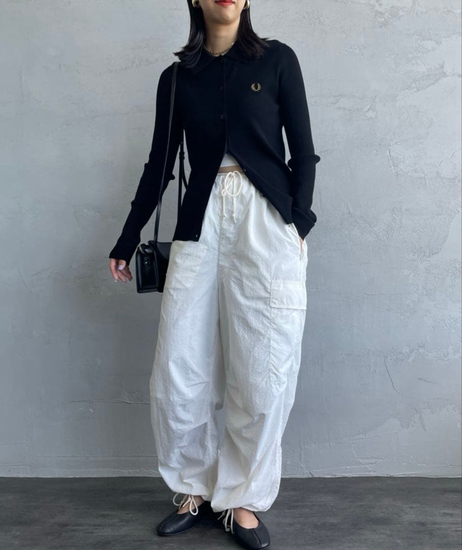 FRED PERRY フレッドペリー 別注 ワンポイントロゴ刺繍 リブニット