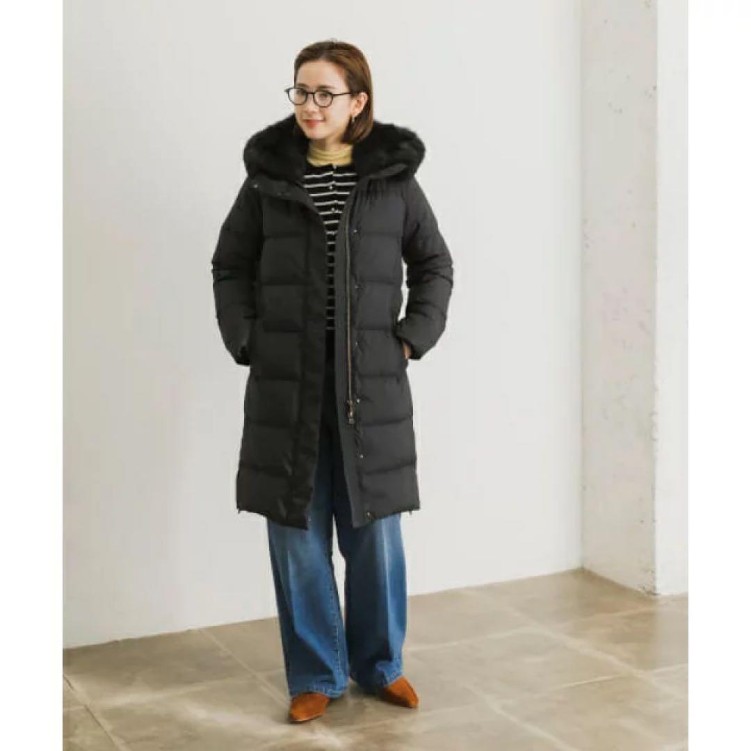 アーバンリサーチ　ラビットファー　フード付き　ロングダウン