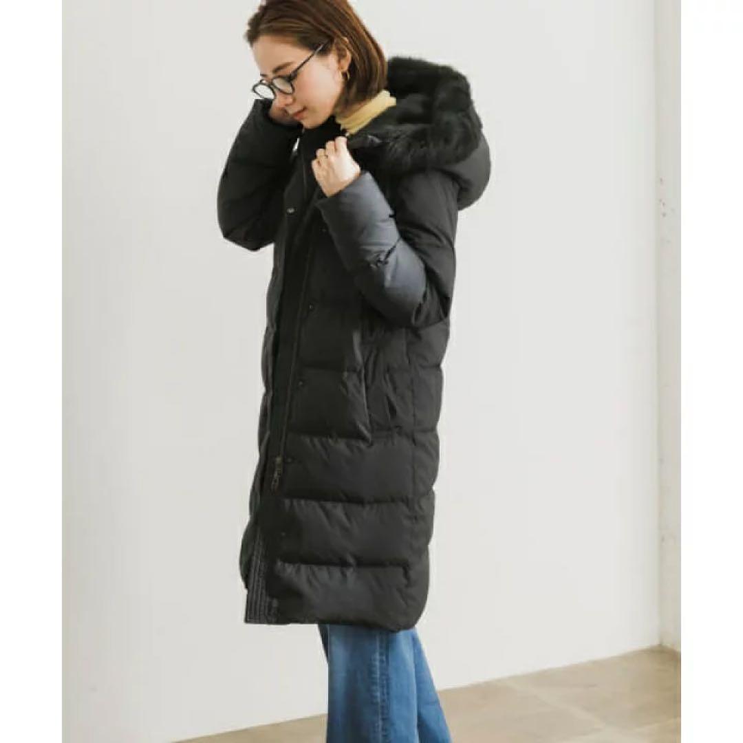 アーバンリサーチ　ラビットファー　フード付き　ロングダウン