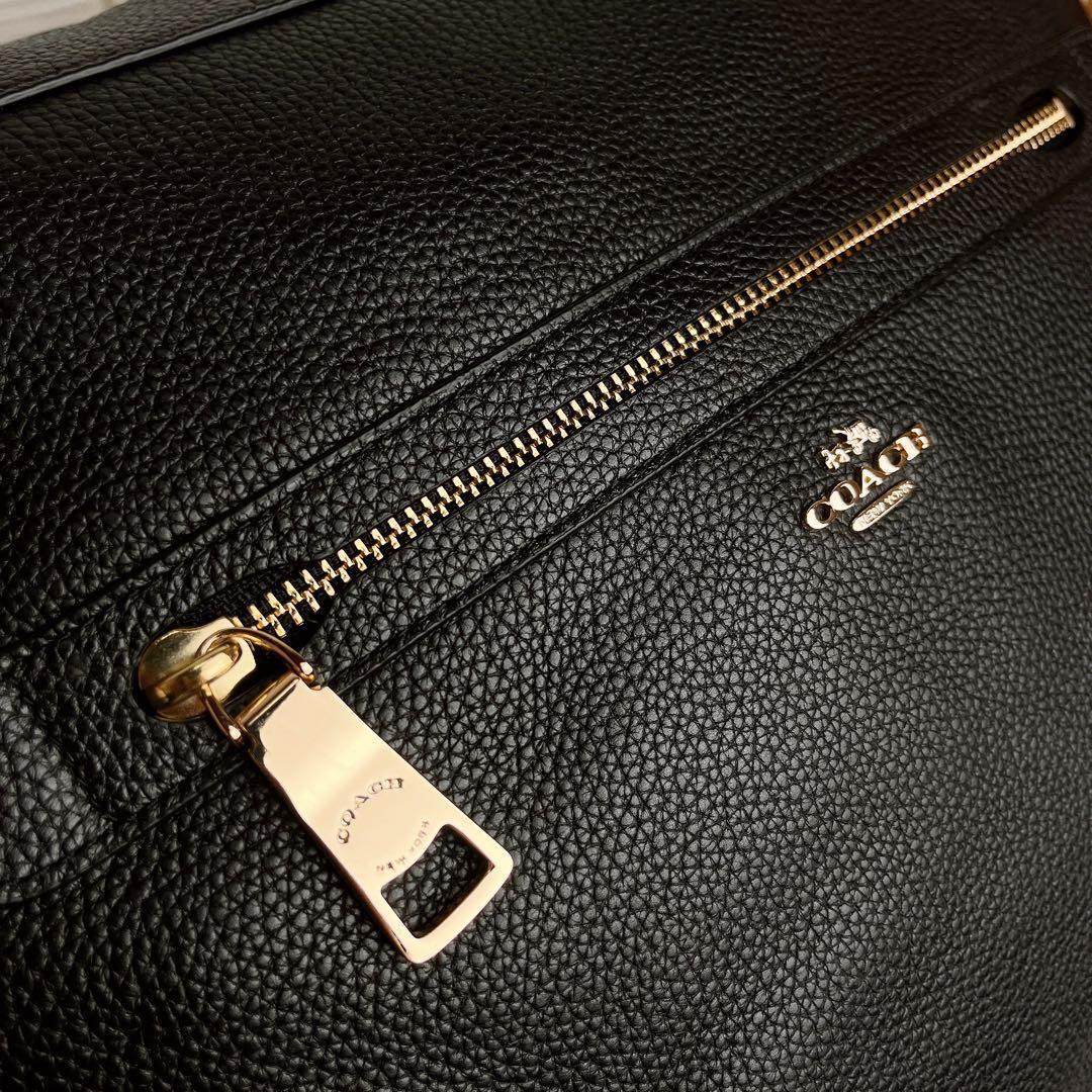 極美品☆COACHコーチ トートバッグ レザー ブラック A4収納 ビジネス