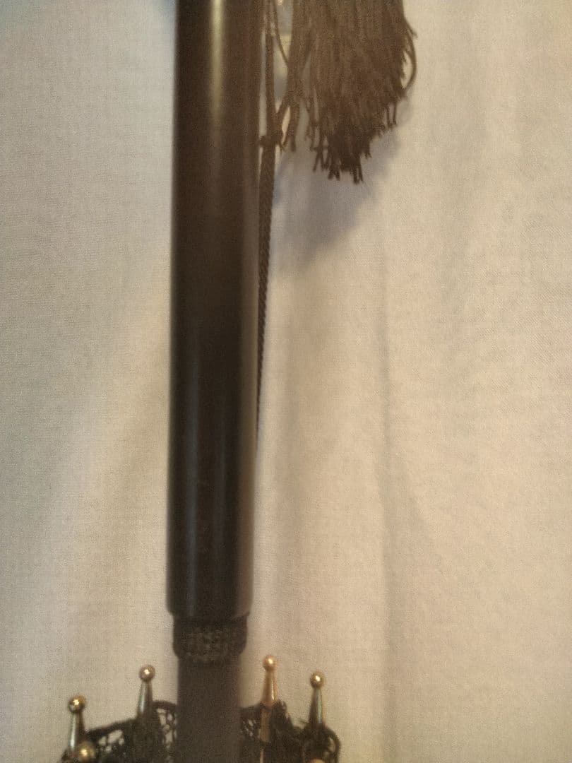 高級Pierre Vaux ピエールヴォー リネン 黒レース 日傘 フランス製