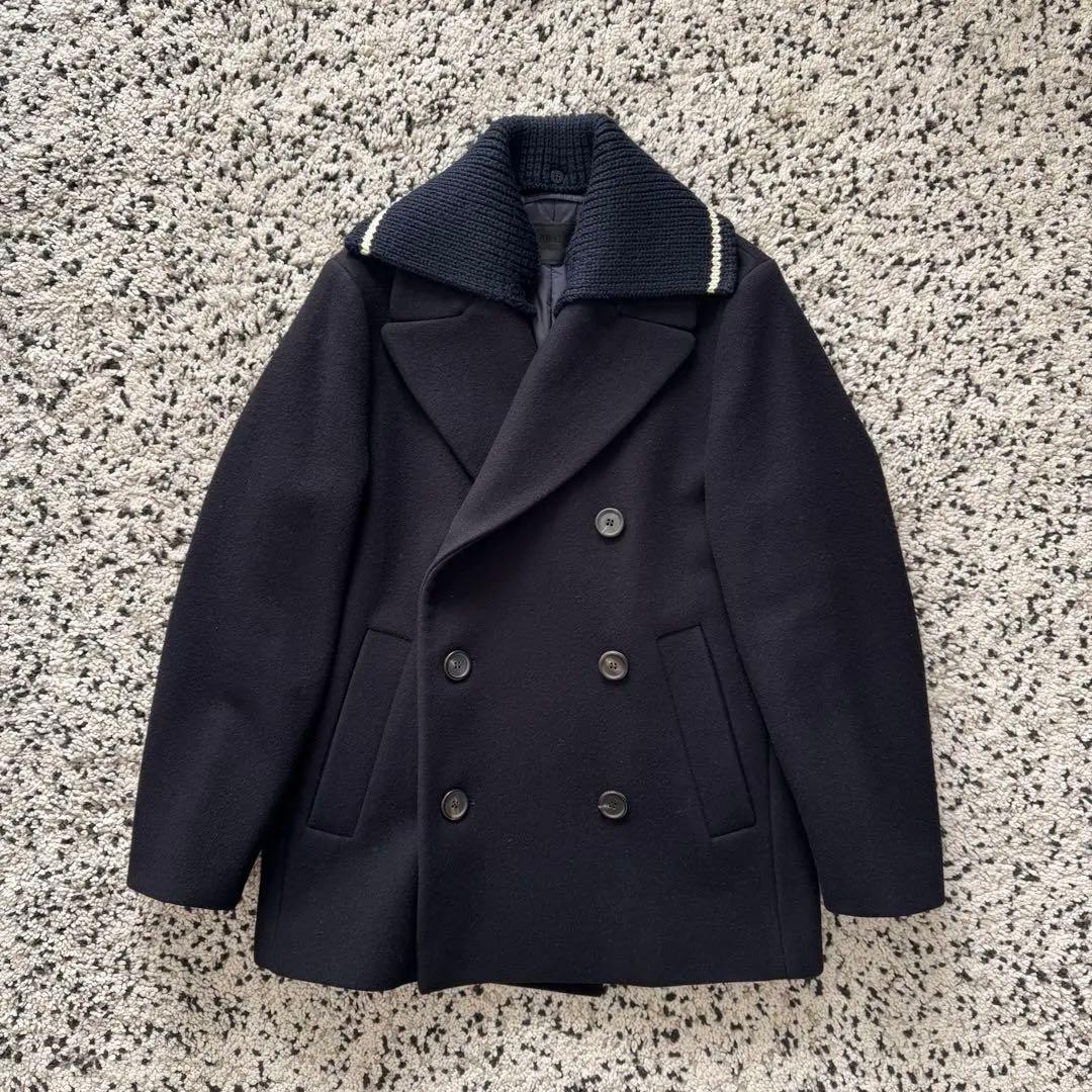 ジャケット・アウター PRADA, 13FW SAILOR COLLAR P COAT