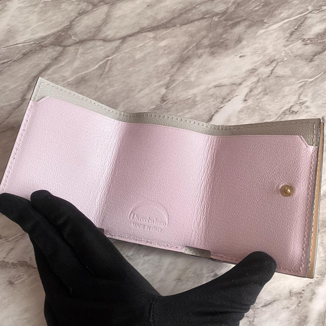 新品 三つ折り財布 本革 レザー コンパクト 【ラルコバレーノ】2160