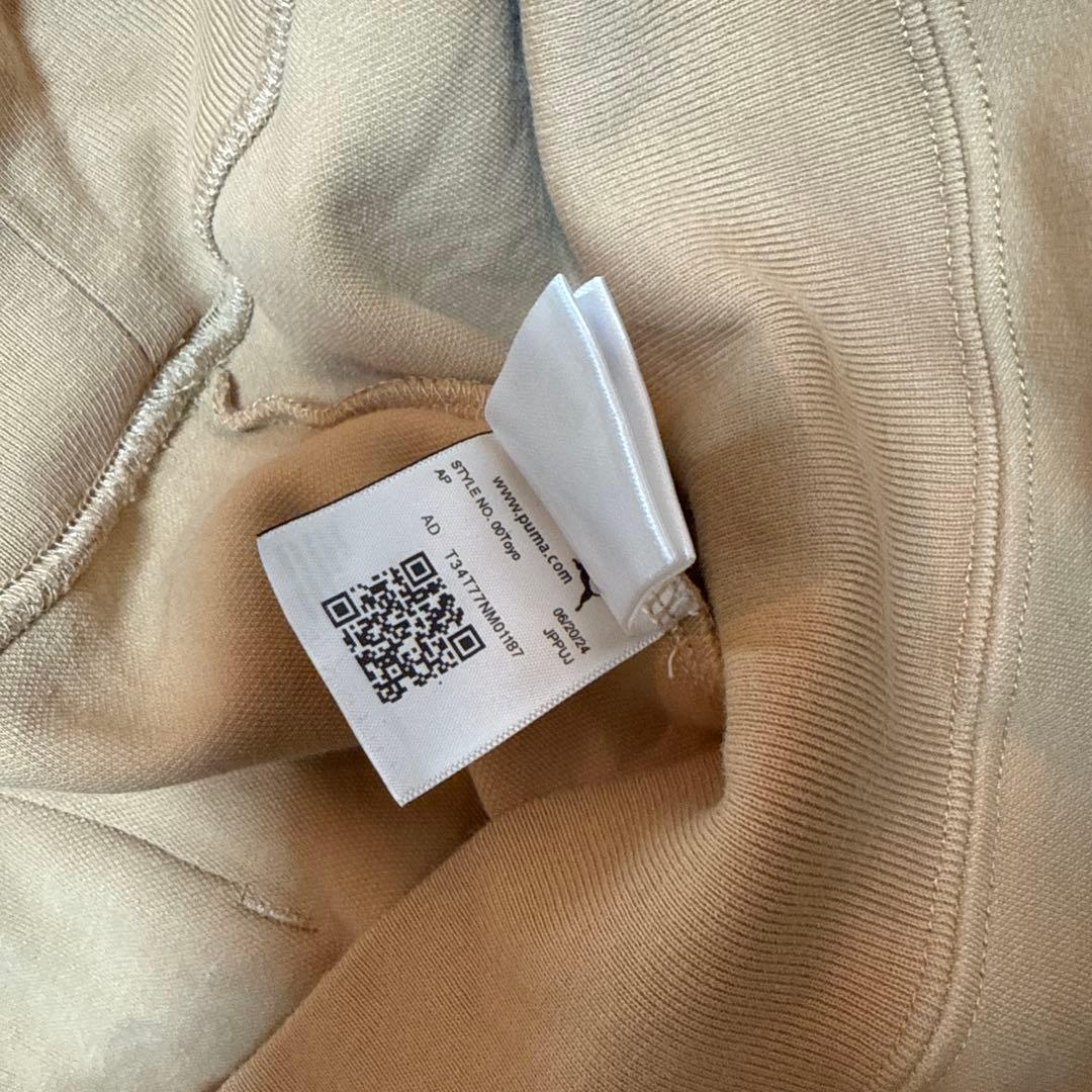 ゴルフ　renoma ✖️PUMA コラボ　ベージュ パーカー ニット帽 セット