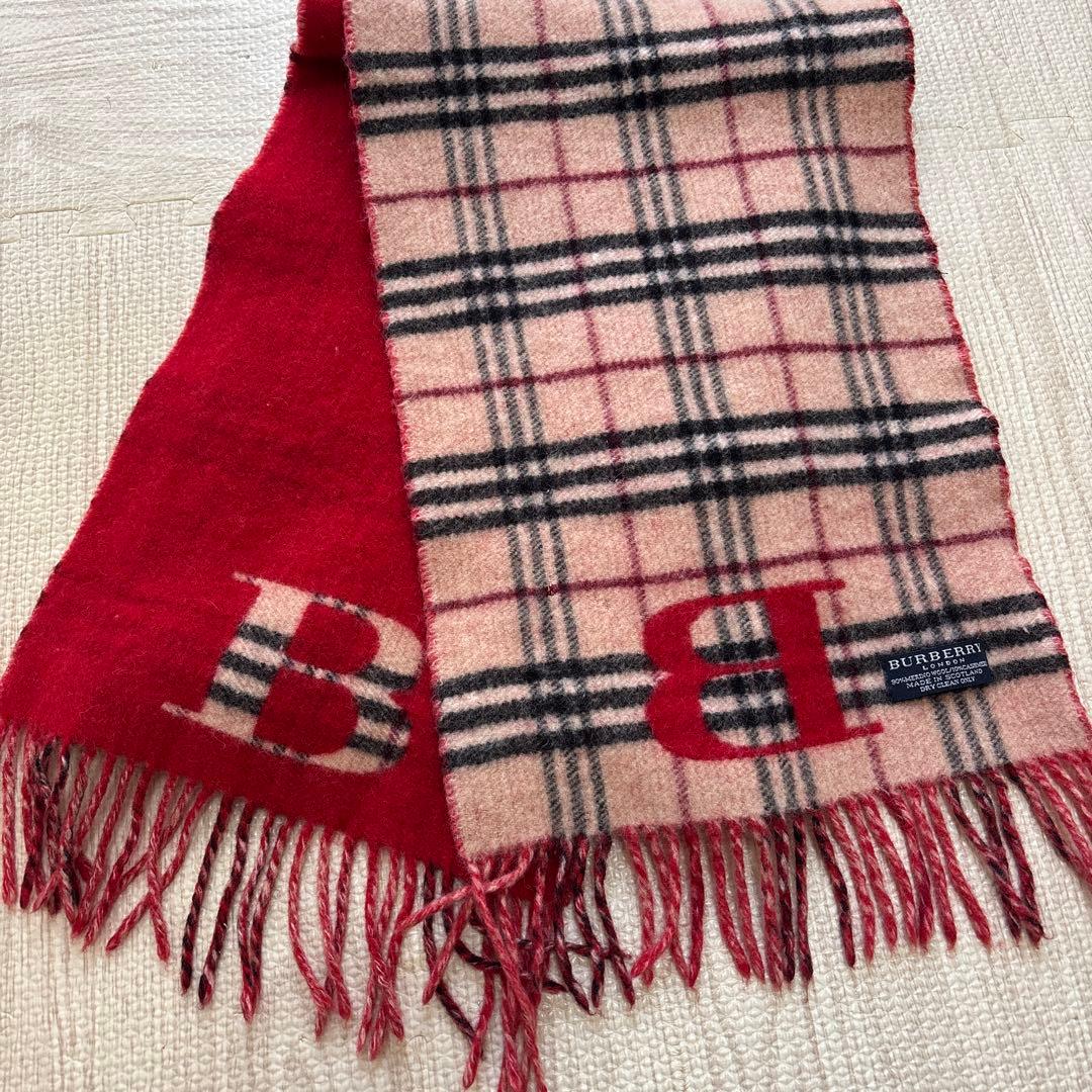 【本日限定価格】リバーシブル/Burberryマフラー