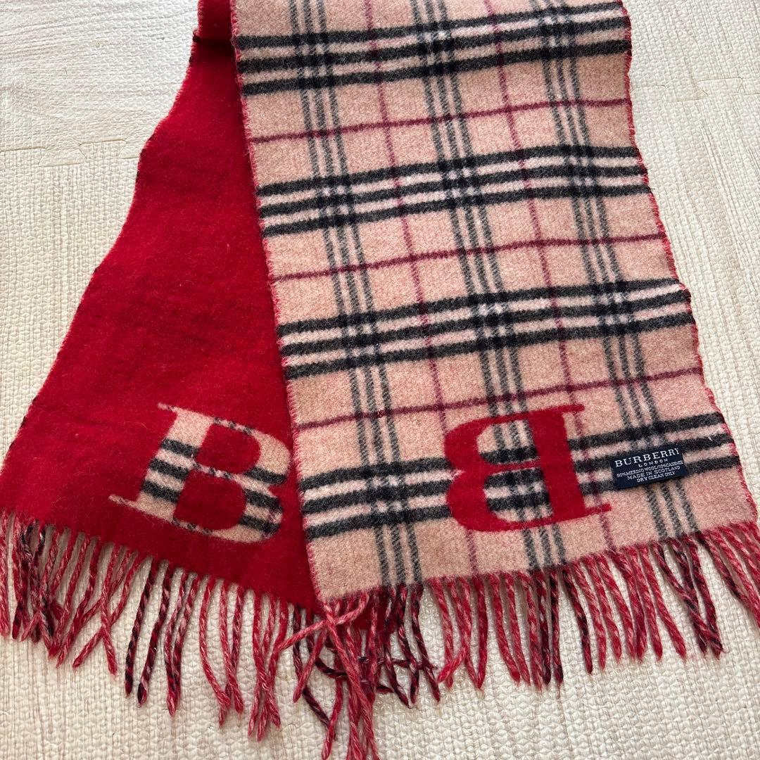 【本日限定価格】リバーシブル/Burberryマフラー