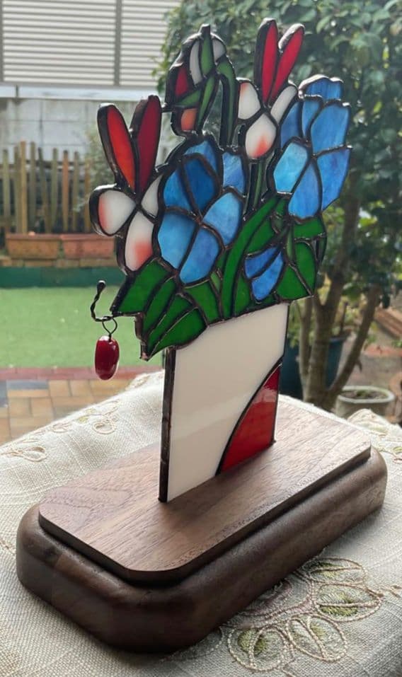 ステンドグラスパネル　ビオラ②