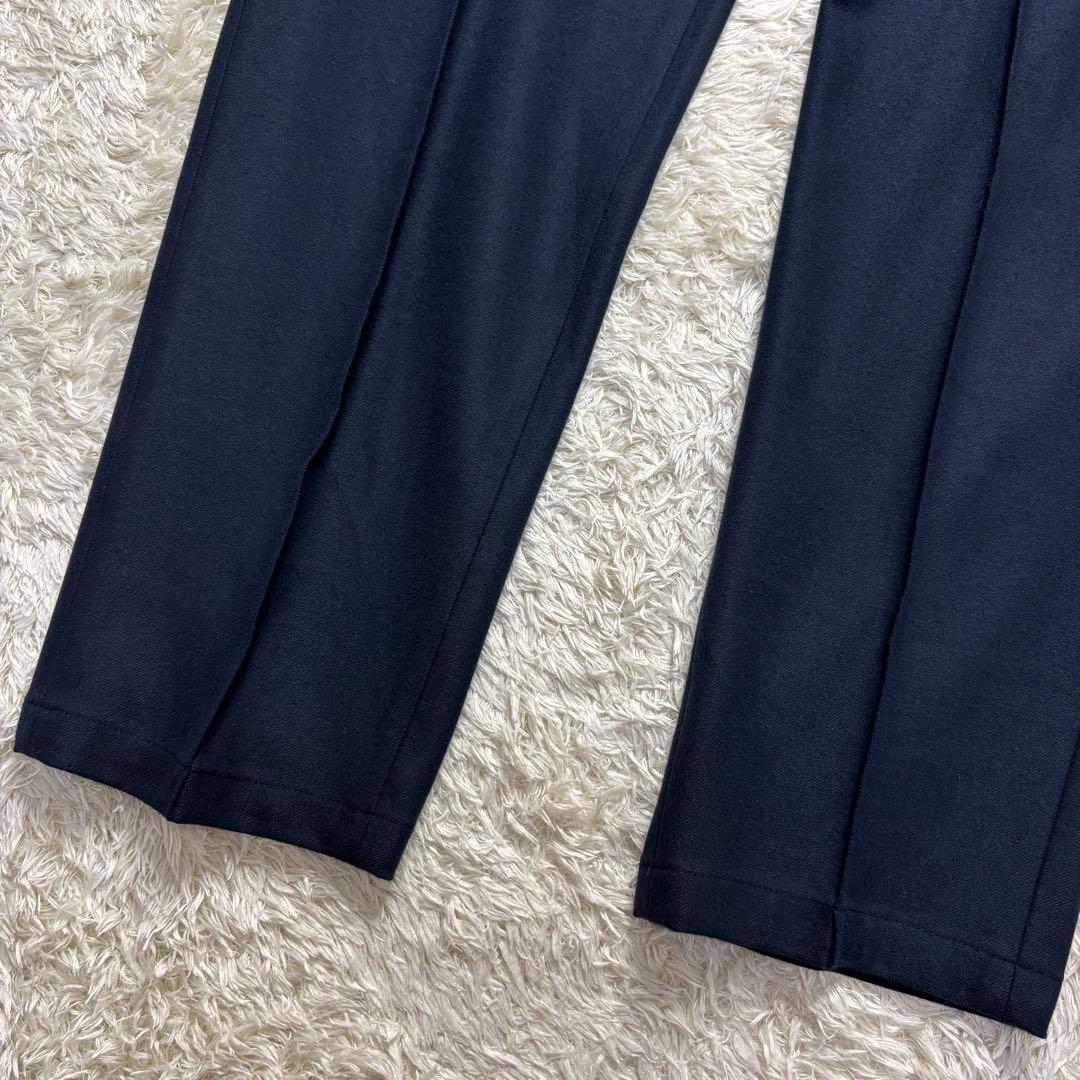 【美品】アウール マルペンサ パンツ 永久クリース ドローコード ネイビー XL