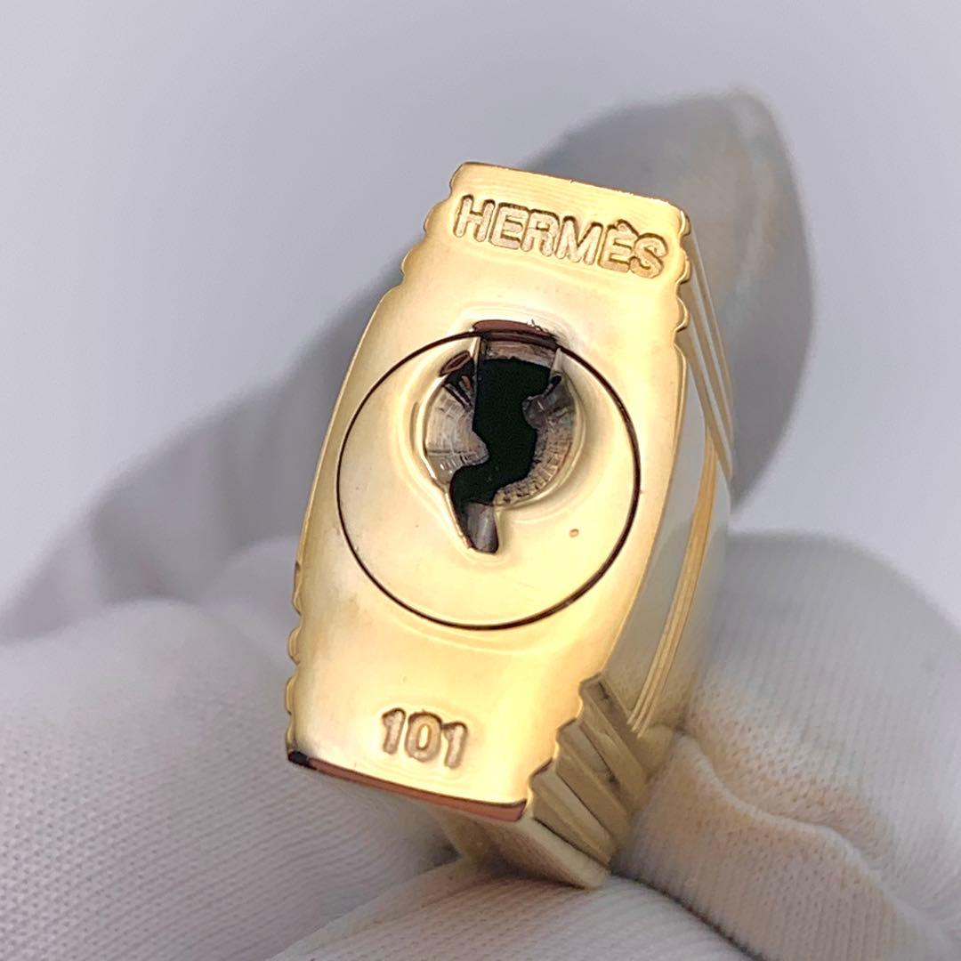 HERMES エルメス カデナ 101番 ゴールド 24Kメッキ 鍵付き 南京錠