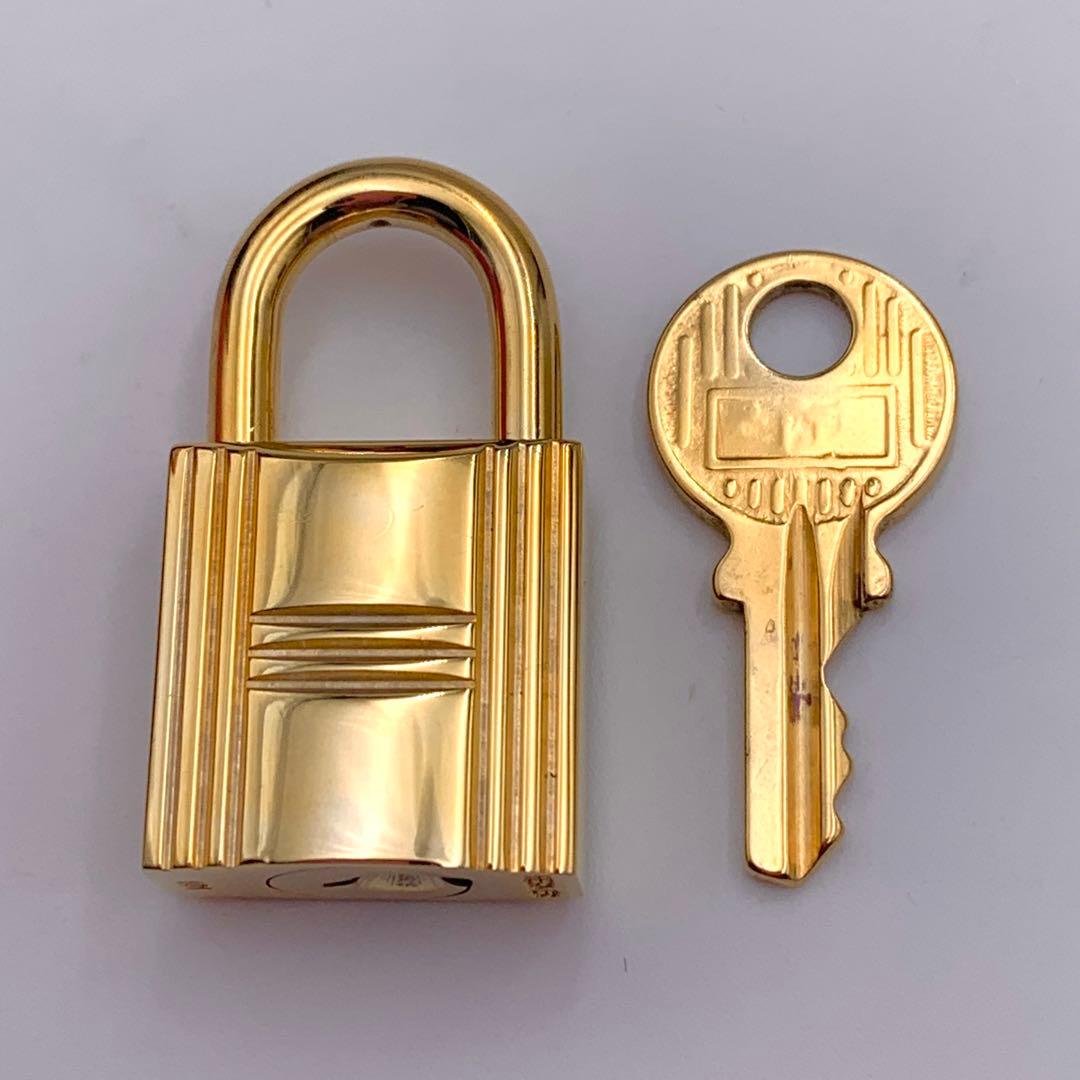 HERMES エルメス カデナ 101番 ゴールド 24Kメッキ 鍵付き 南京錠