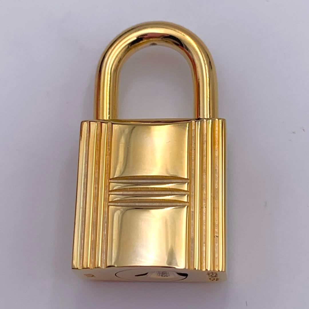 HERMES エルメス カデナ 101番 ゴールド 24Kメッキ 鍵付き 南京錠