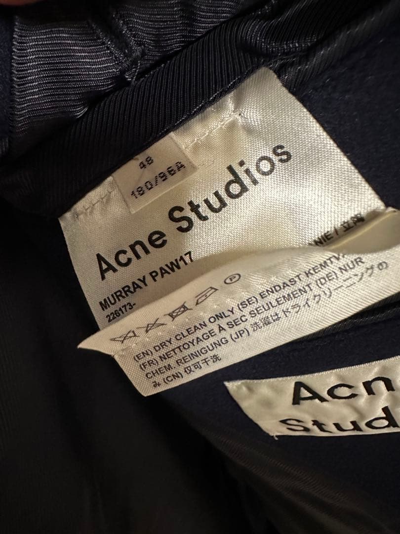 マ*サ様 acne アクネ　ピーコート/48/ウール/NVY/MURRAY PA