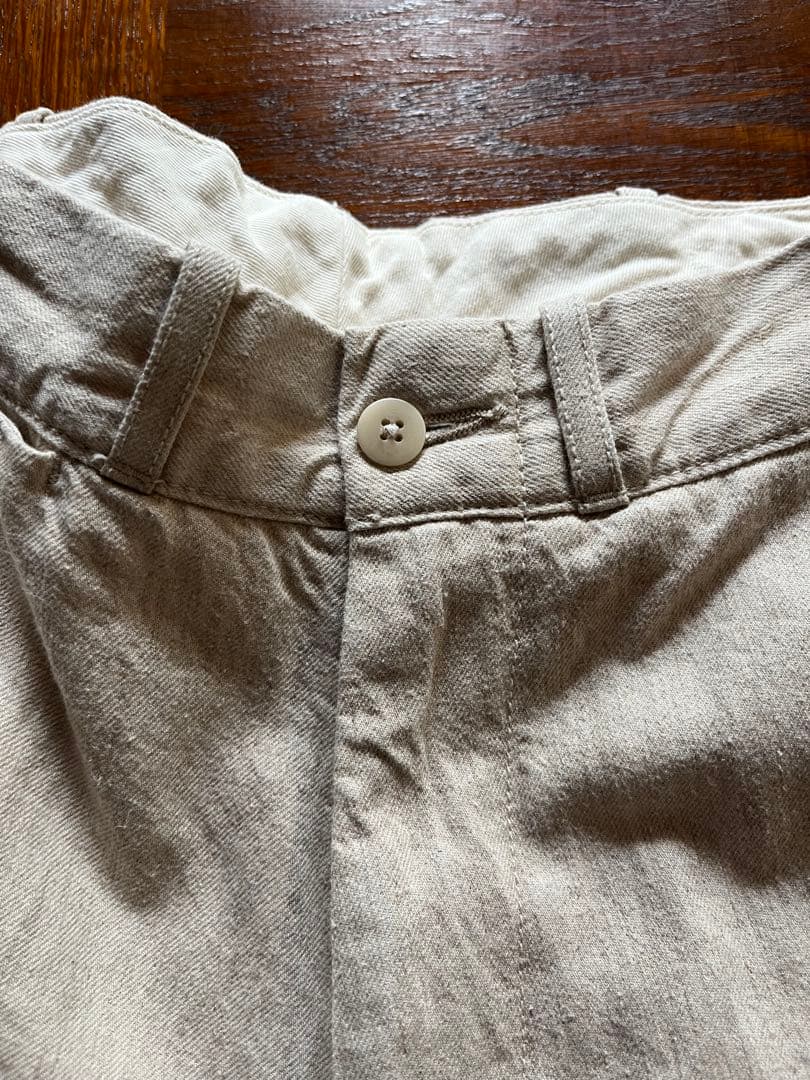 レア LVC 復刻 50s ワークパンツ 綿麻 リーバイス