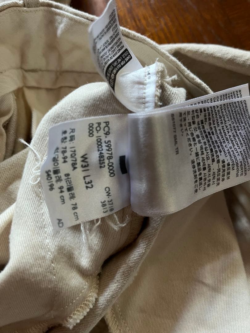 レア LVC 復刻 50s ワークパンツ 綿麻 リーバイス