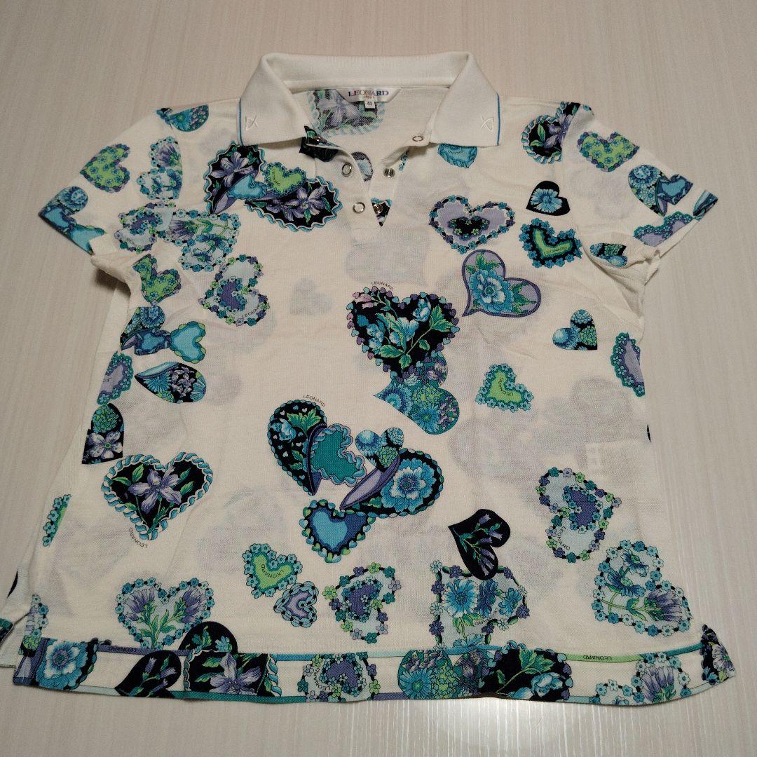 ぷりぷ様LEONARD 花柄ポロシャツハート柄ポロシャツ 2枚おまとめリクエスト