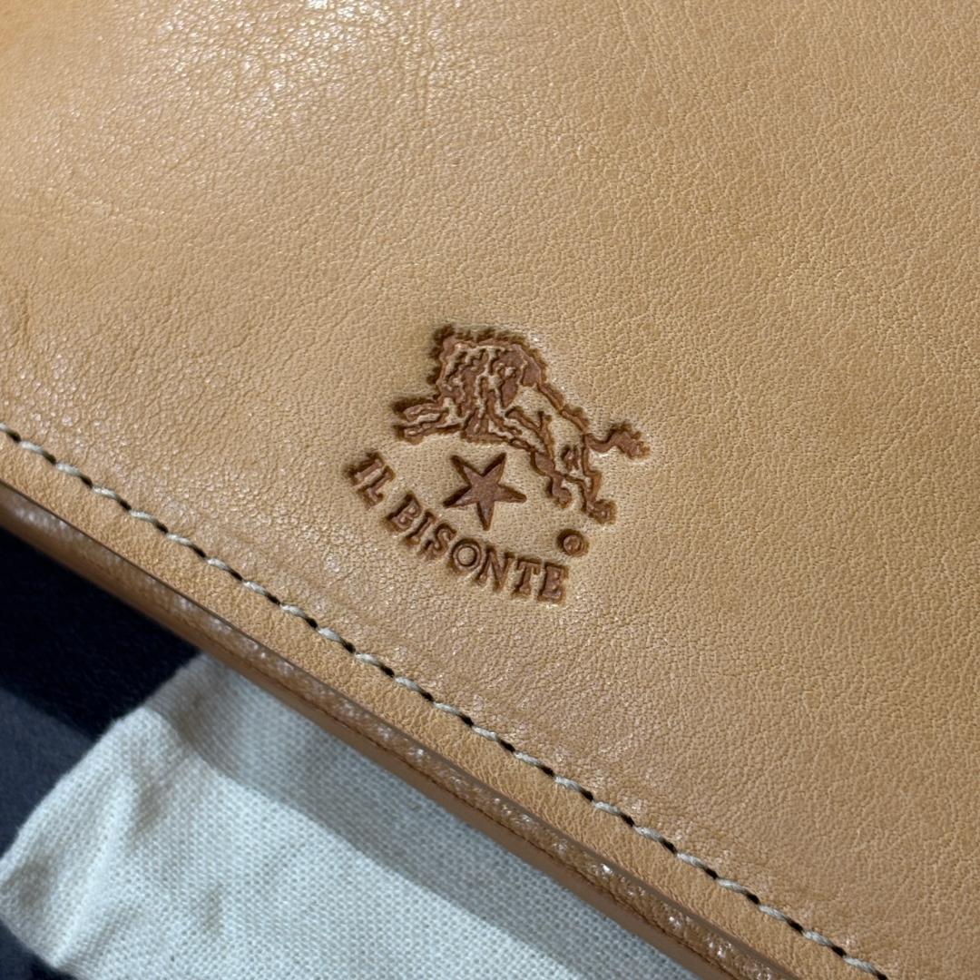 【新品未使用】イルビゾンテ 二つ折り 財布 ヌメ ナチュラル