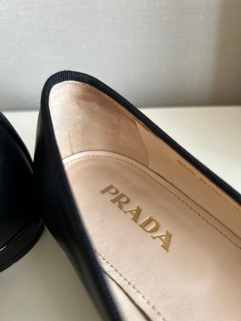 PRADA ブラック バレエシューズ 24cm