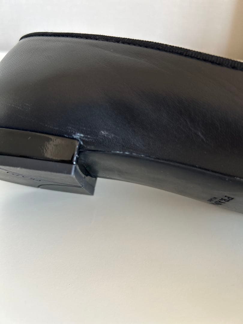 PRADA ブラック バレエシューズ 24cm