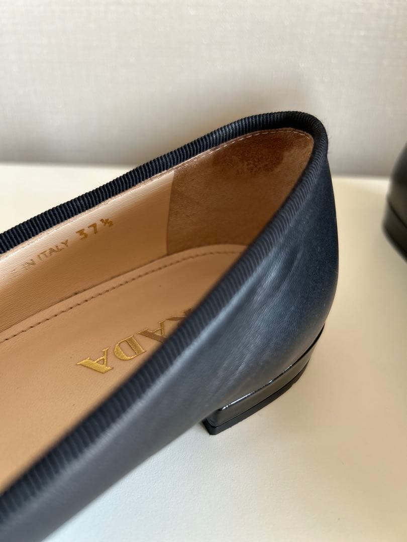 PRADA ブラック バレエシューズ 24cm