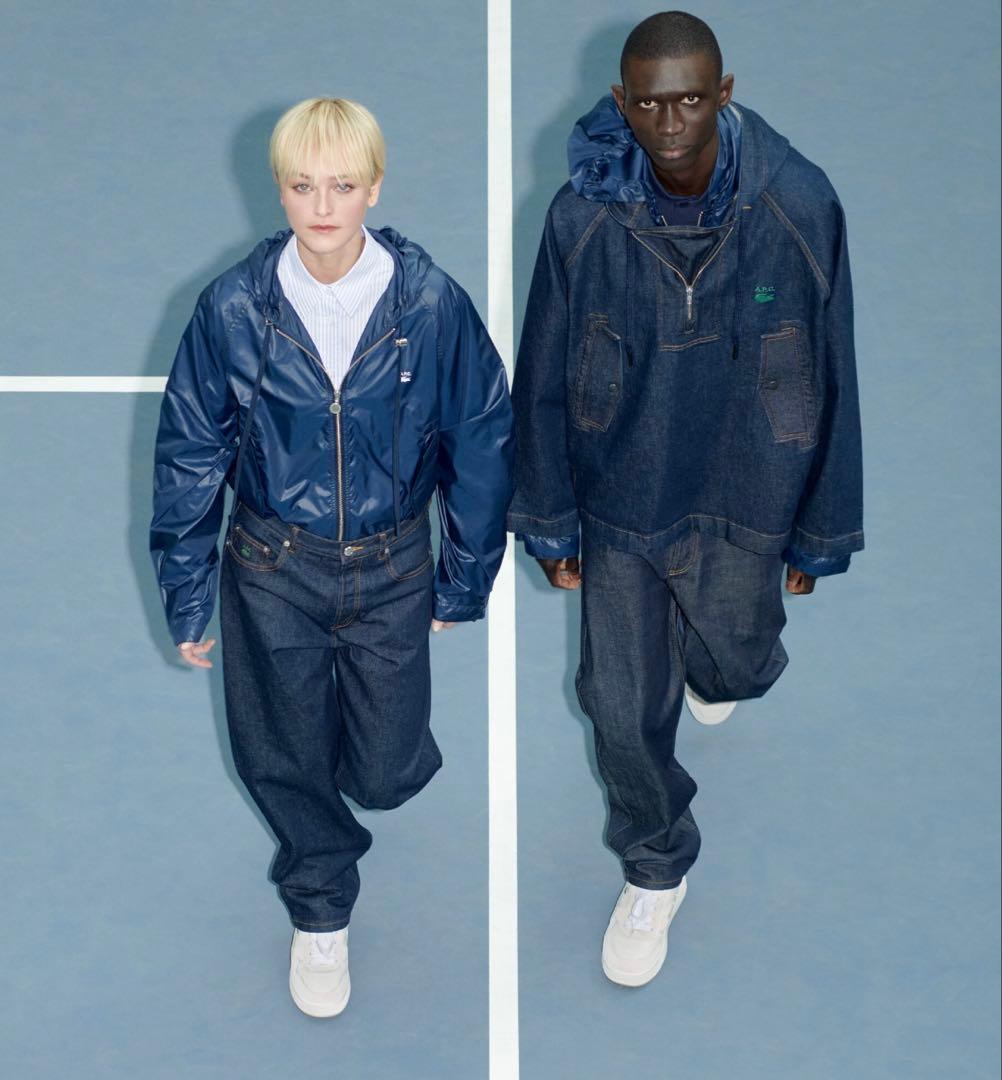 LACOSTE(ラコステ) サイズ:S x A.P.C ハーフジップデニムJKT