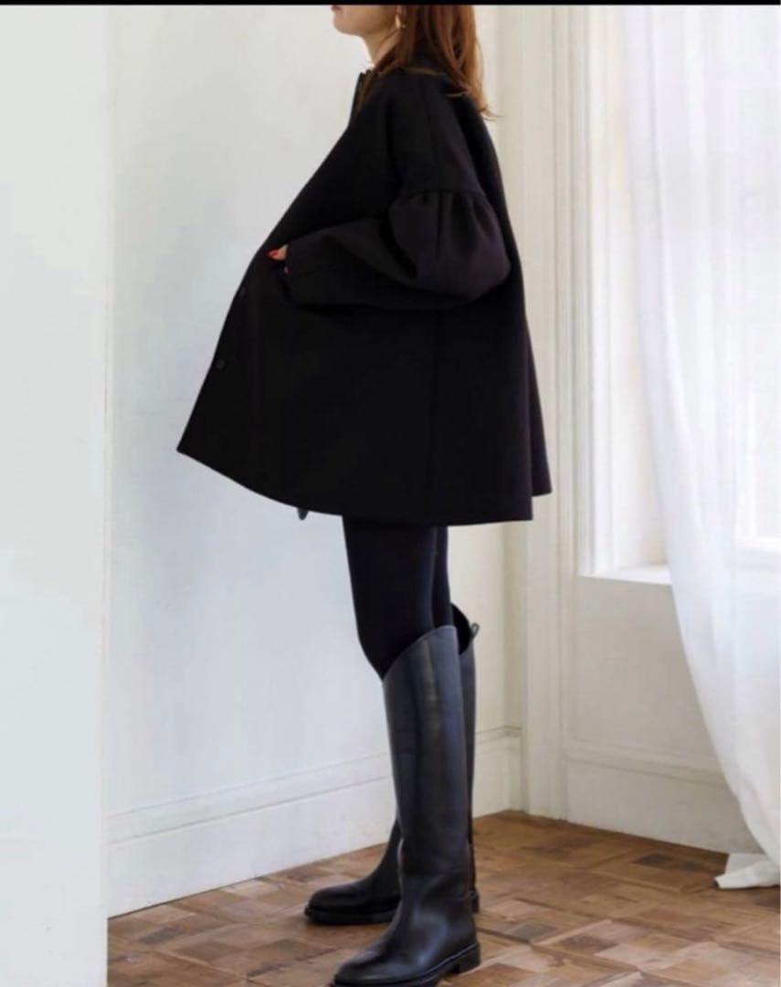 liten Bonding tent coat ブラック