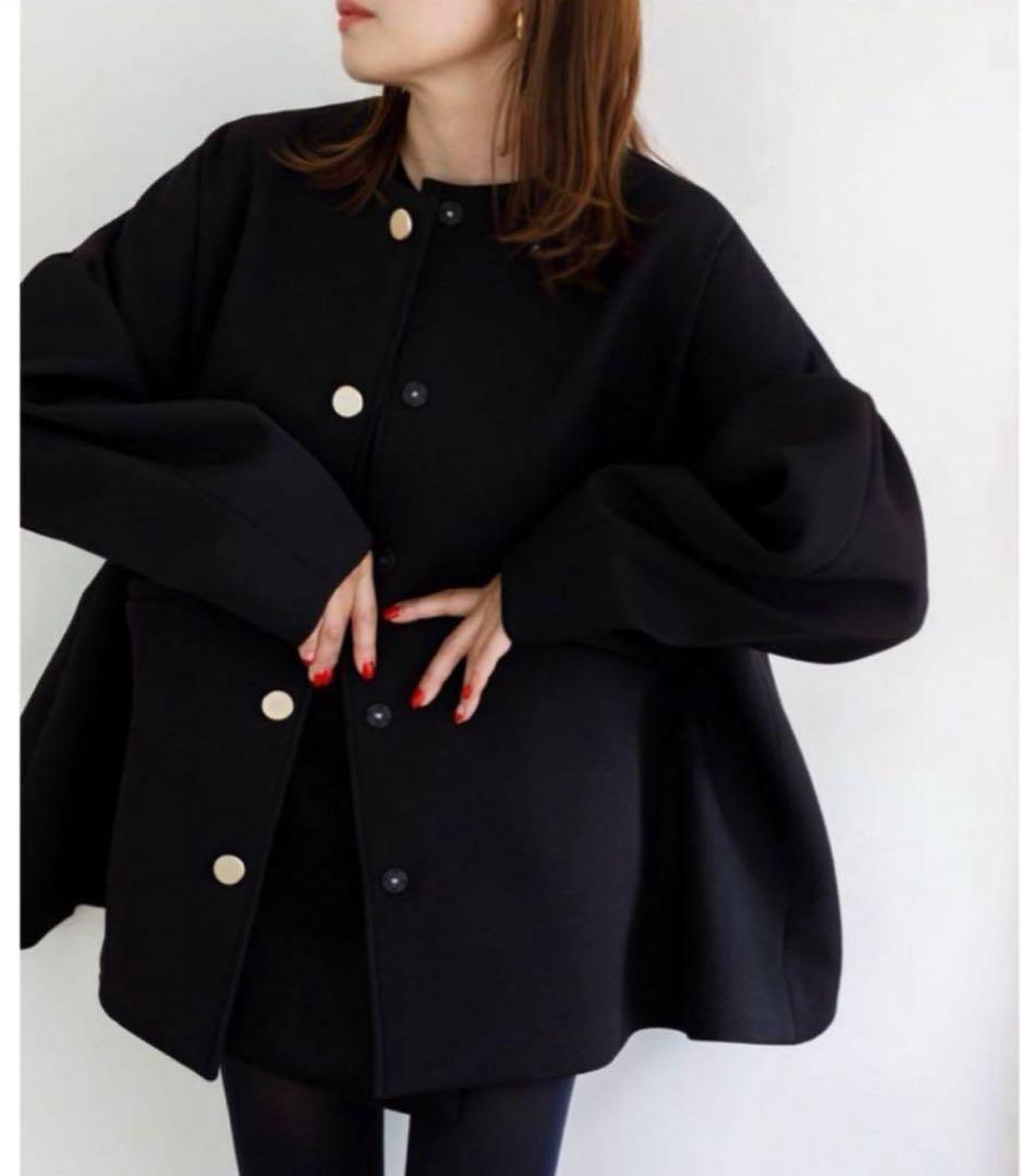 liten Bonding tent coat ブラック