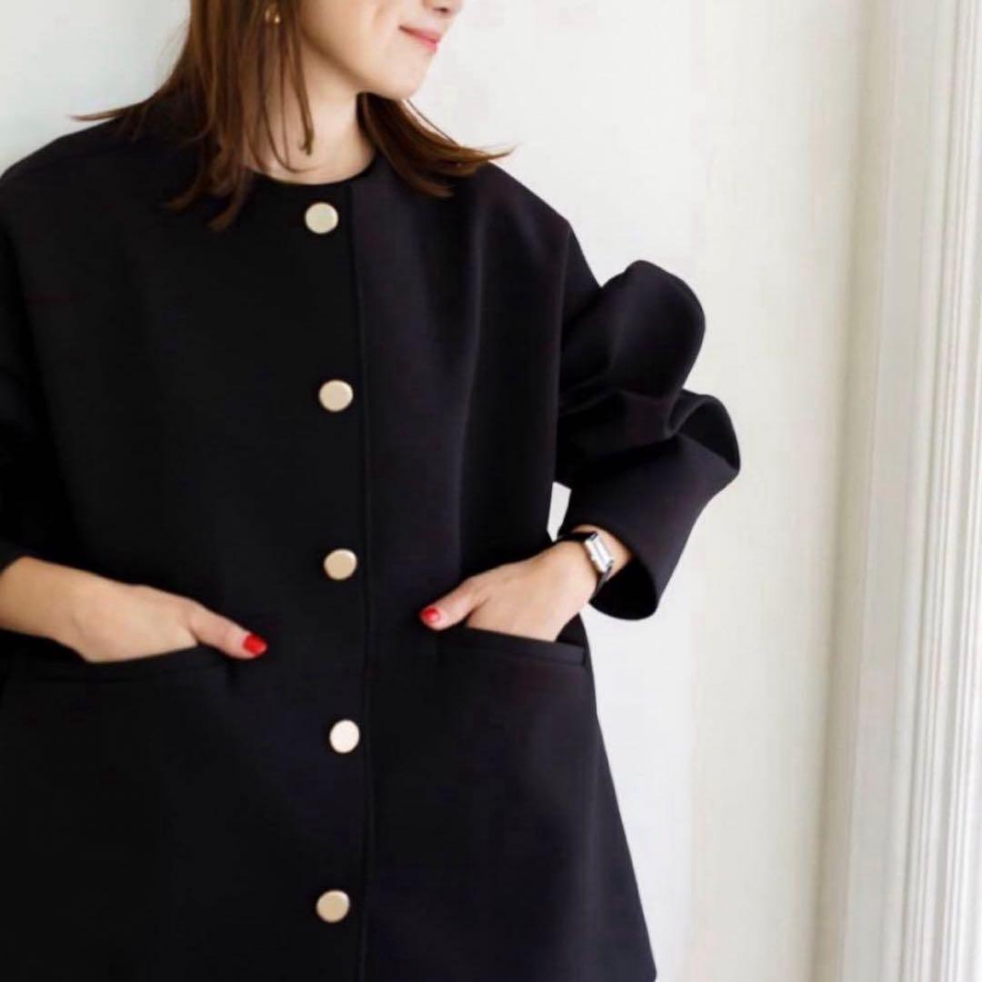 liten Bonding tent coat ブラック